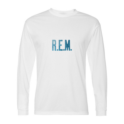 Men's R.E.M. Blue Performance Long Sleeve T-Shirt