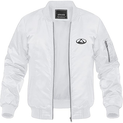 Men's Doninvest Logo Lightweight Bomber Jacket Windbreaker Softshell Varsity Jacket Coat