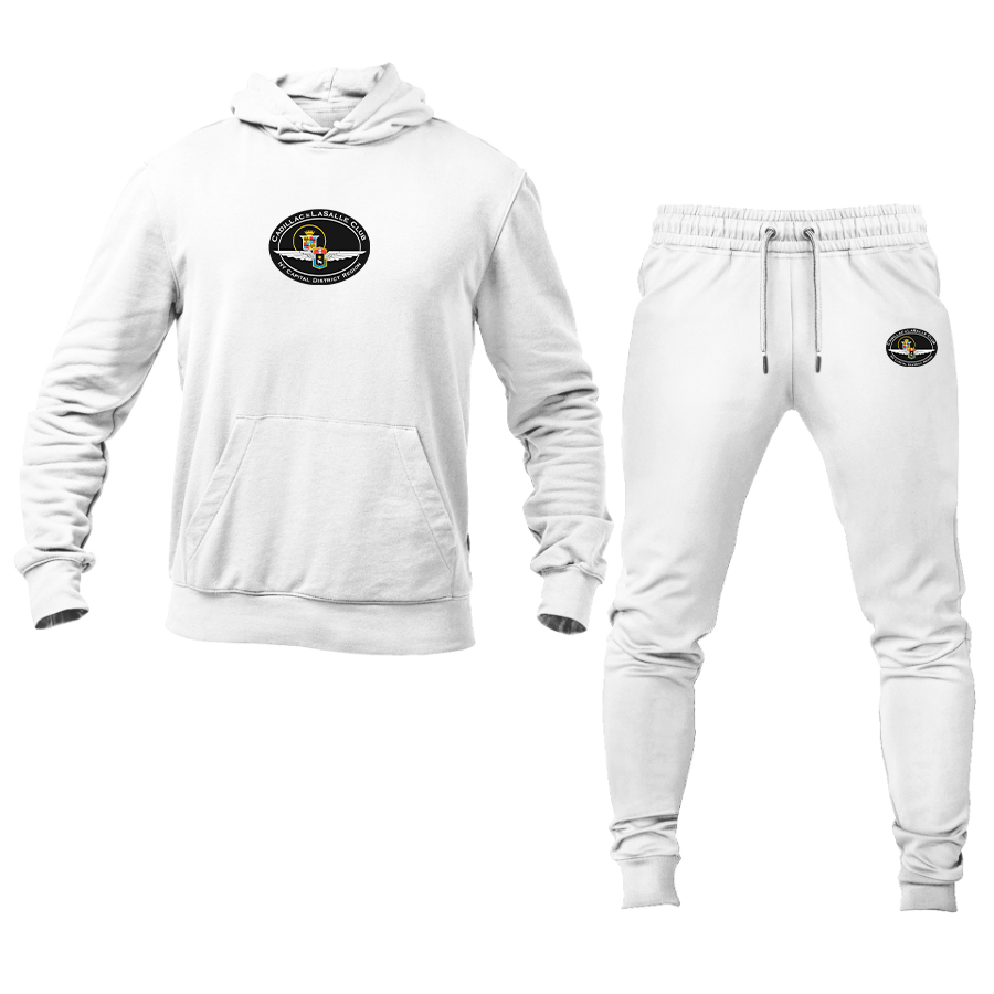 Men's Cadillac and Lasalle Club Logo Hoodie Joggers Set