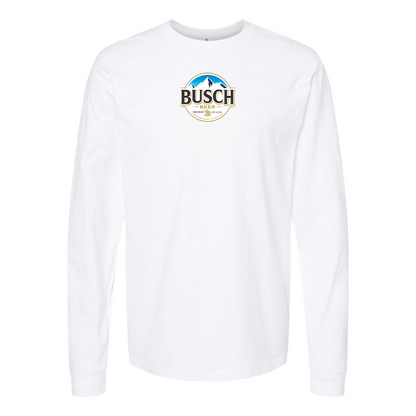Men's Busch Logo Cotton Long Sleeve T-Shirt