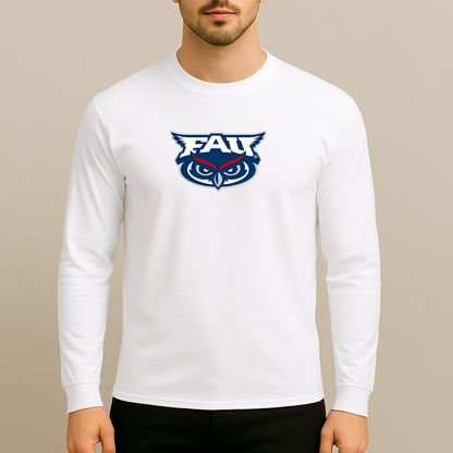 Men's Florida Atlantic Owls Logo Long Sleeve T-Shirt