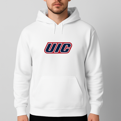Men's Illinois Chicago Flames Logo Pullover Hoodie