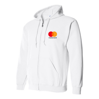 Men's Mastercard Logo  Zipper Hoodie