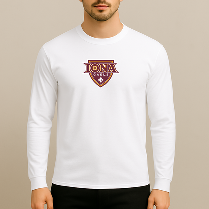 Men's Iona Gaels Logo Long Sleeve T-Shirt