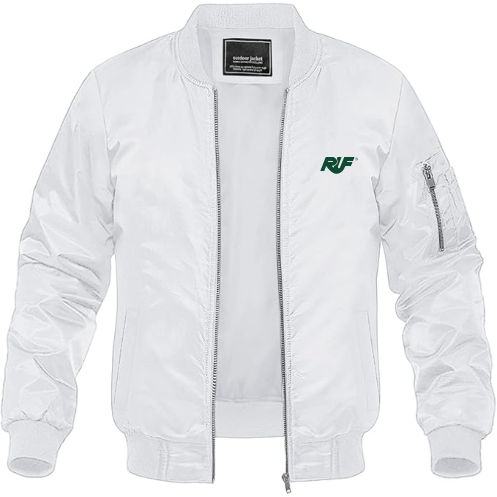 Men's RUF Logo Lightweight Bomber Jacket Windbreaker Softshell Varsity Jacket Coat