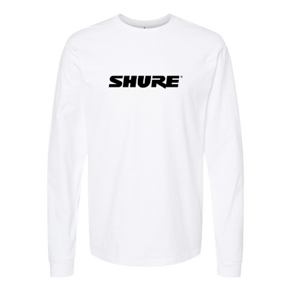 Men's Shure Logo Cotton Long Sleeve T-Shirt