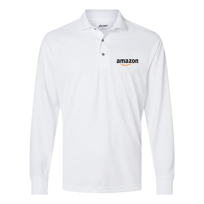 Men's Amazon Logo Paragon Prescott Long Sleeve Polo
