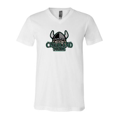 Cleveland State Vikings  BELLA  CANVAS - Jersey V-Neck T-Shirt