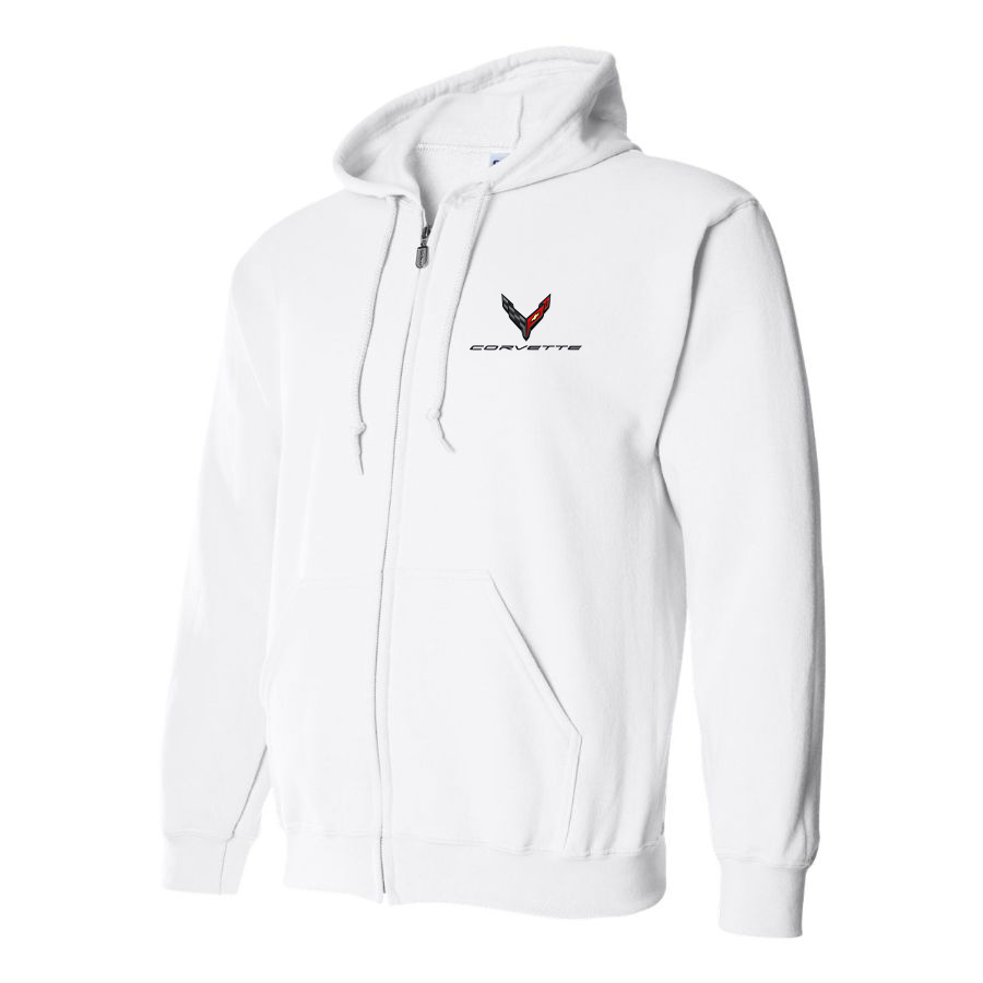 Men's Corvette Logo Zipper Hoodie