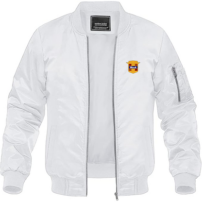 Men's Nash Motors Logo Lightweight Bomber Jacket Windbreaker Softshell Varsity Jacket Coat