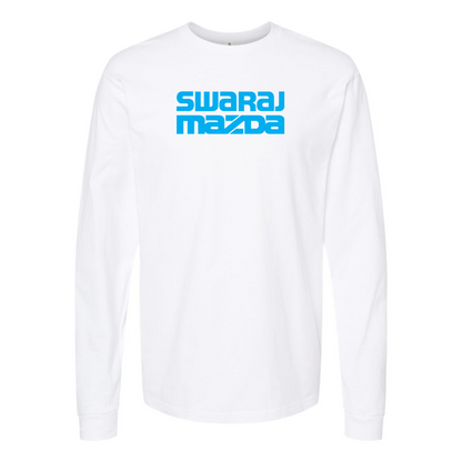 Men's Swaraj Mazda Logo Cotton Long Sleeve T-Shirt