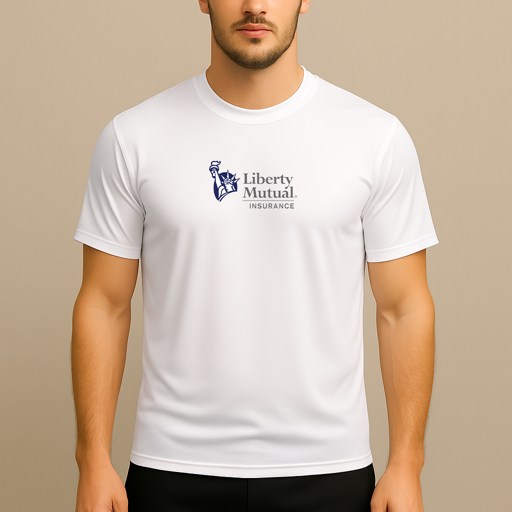 Men's Liberty Mutual Insurance Logo Polyester T-Shirt