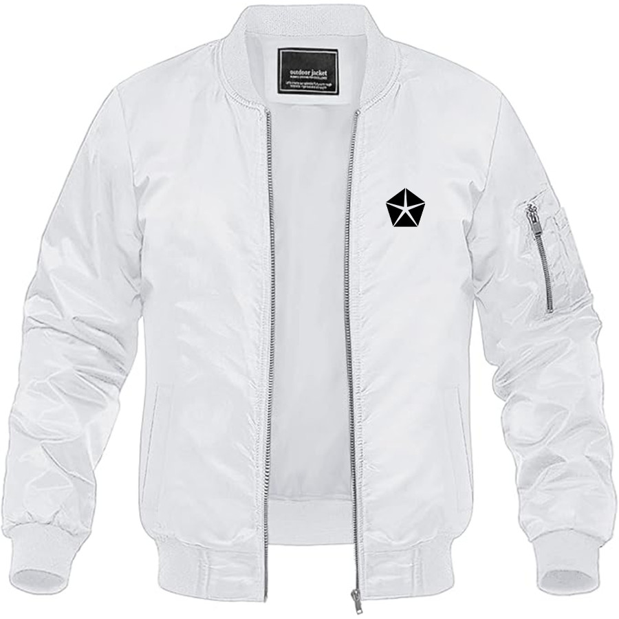 Men's Sunbeam Logo Lightweight Bomber Jacket Windbreaker Softshell Varsity Jacket Coat
