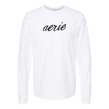 Men's Aerie Logo Cotton Long Sleeve T-Shirt