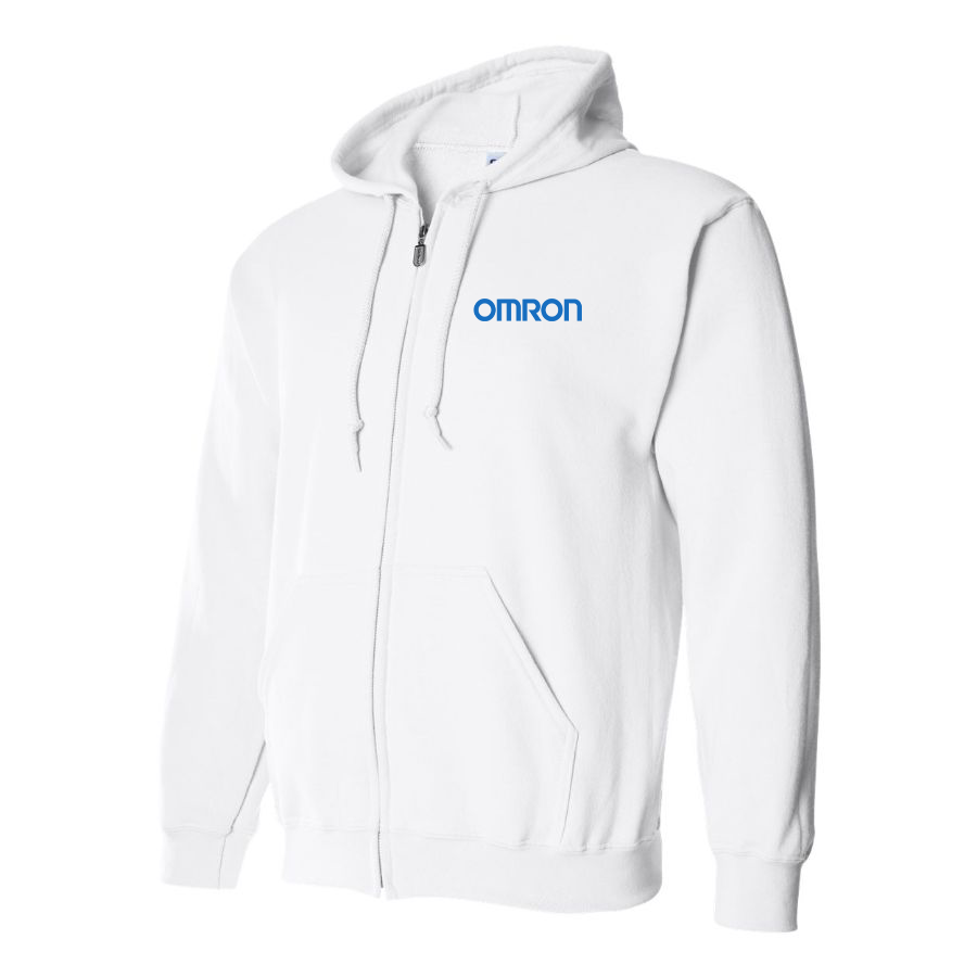 Men's Omron Logo Zipper Hoodie