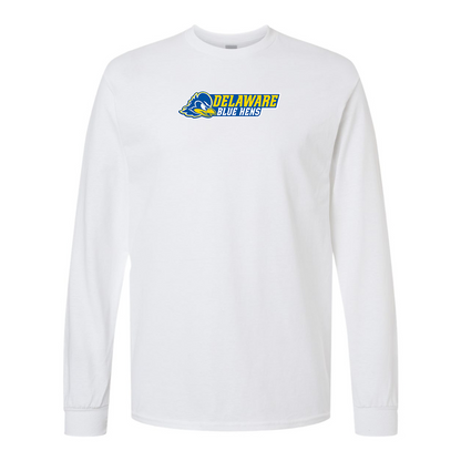 Men's  Delaware Blue Hens Gildan Heavy Cotton Long Sleeve T-Shirt