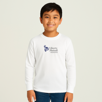 Youth Liberty Mutual Insurance Logo Cotton Long Sleeve T-Shirt