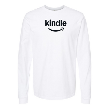 Men's Amazon Kindle Logo Cotton Long Sleeve T-Shirt