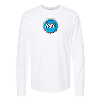 Men's Wit Beverage Company Logo Cotton Long Sleeve T-Shirt