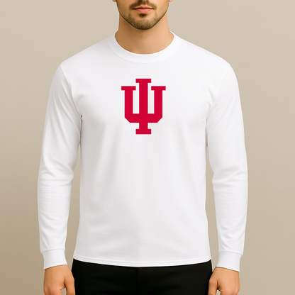 Men's Indiana Hoosiers Logo Long Sleeve T-Shirt