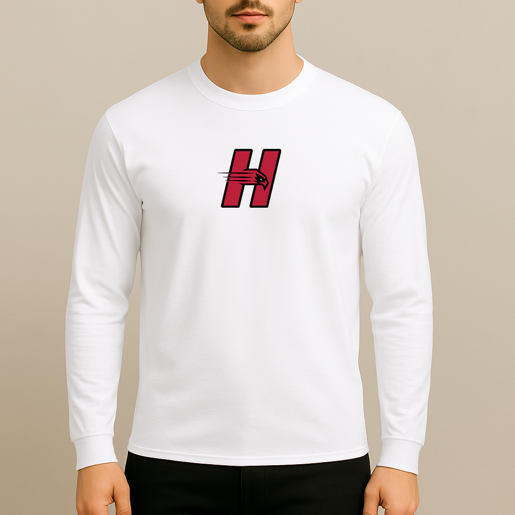 Men's Hartford Hawks Logo Long Sleeve T-Shirt