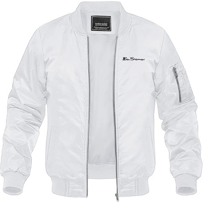Men's Ben Sherman Lightweight Bomber Jacket Windbreaker Softshell Varsity Jacket Coat