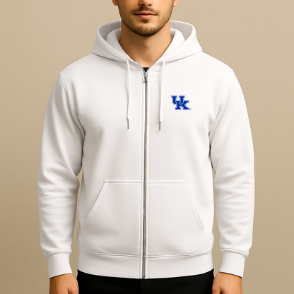 Men's Kentucky Wildcats Logo  Zipper Hoodie