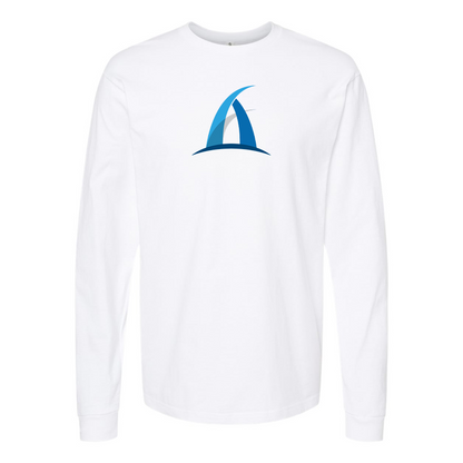 Men's Aspark Logo Cotton Long Sleeve T-Shirt