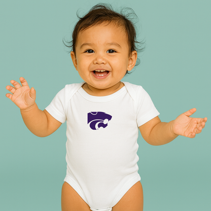 Kansas State Wildcats Logo Baby Romper Onesie