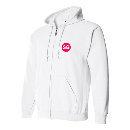 Men's Sofiagray Logo Zipper Hoodie