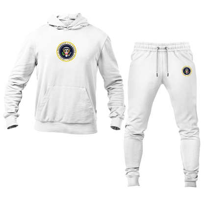 Men's USA President Seal Logo Hoodie Joggers Set