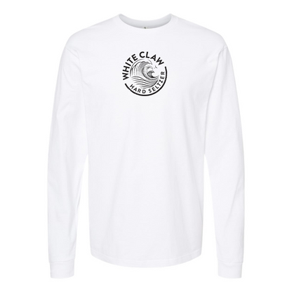 Men's White Claw Logo Cotton Long Sleeve T-Shirt