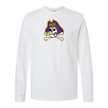 Men's East Carolina Pirates Gildan Heavy Cotton Long Sleeve T-Shirt