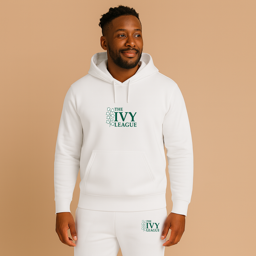 Men's Ivy League Logo Hoodie Joggers Set