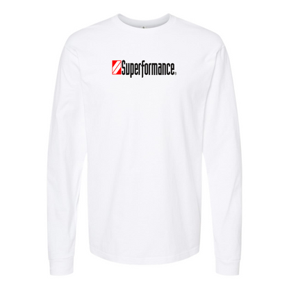 Men's Superformance Logo Cotton Long Sleeve T-Shirt