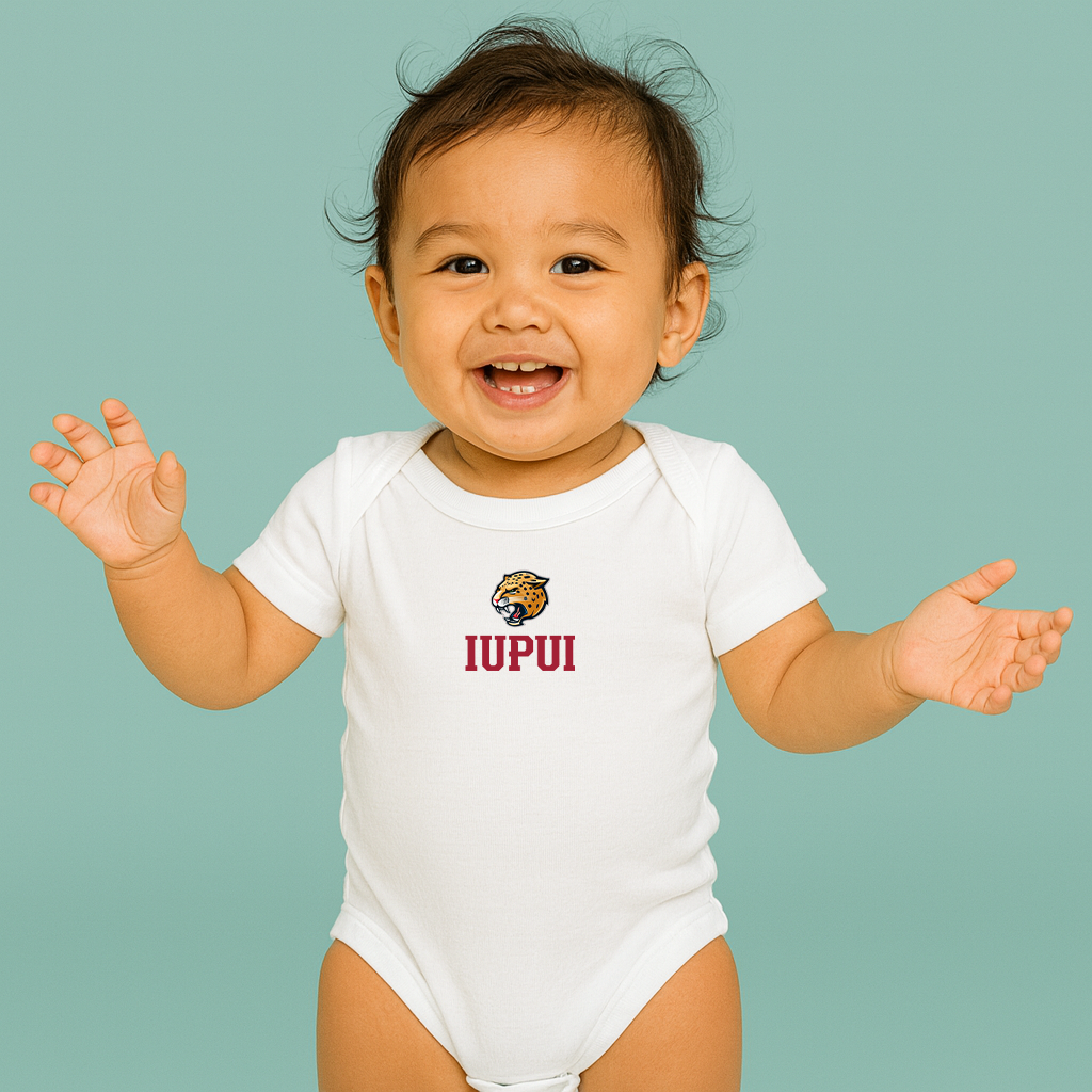 IUPUI Jaguars Logo Baby Romper Onesie