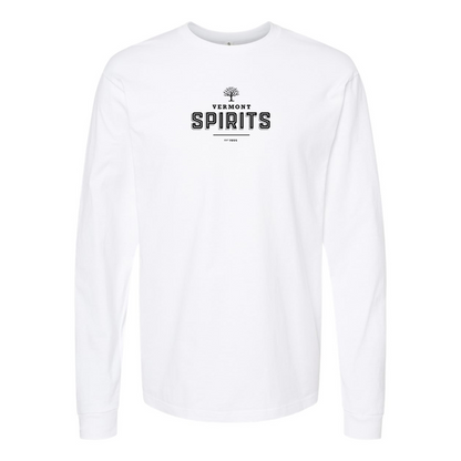 Men's Vermont Spirits Logo Cotton Long Sleeve T-Shirt