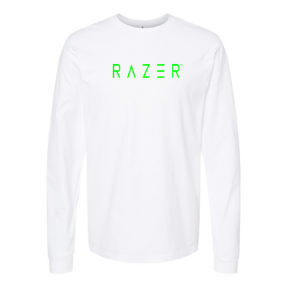 Men's Raze Logo Cotton Long Sleeve T-Shirt