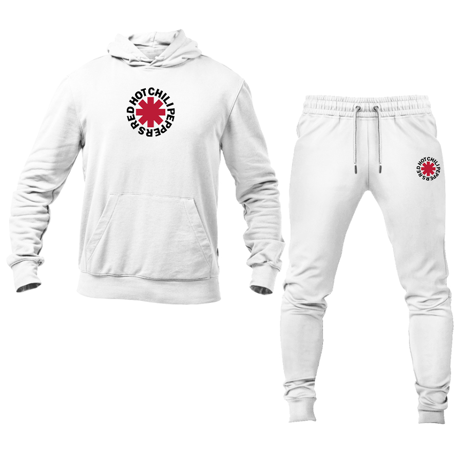 Men's Red Hot Chili Peppers  Logo Hoodie Joggers Set