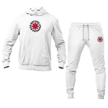 Men's Red Hot Chili Peppers  Logo Hoodie Joggers Set