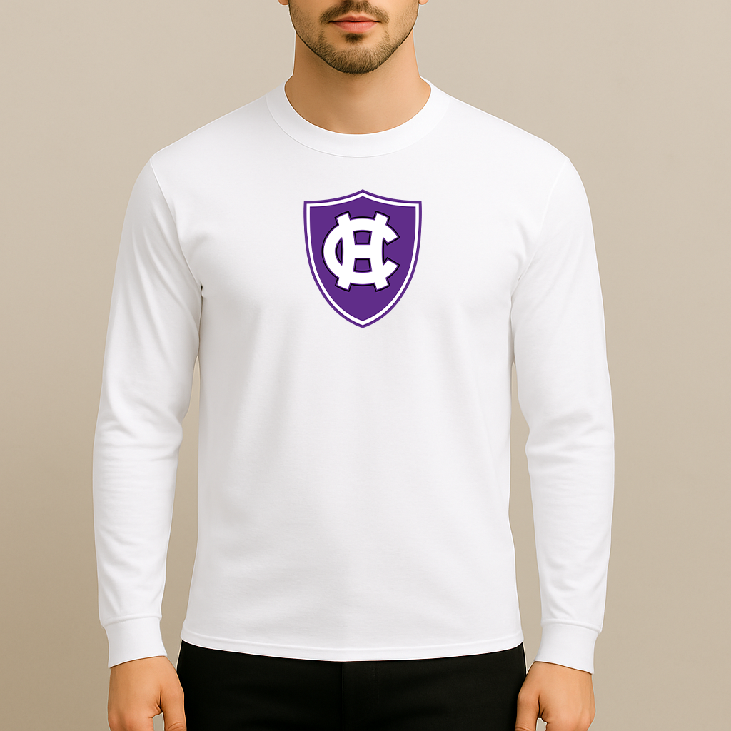 Men's Holy Cross Crusaders Logo Long Sleeve T-Shirt