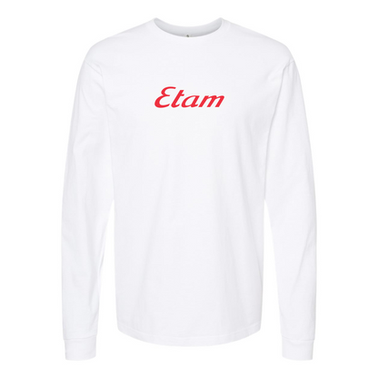 Youth Etam Logo Cotton Long Sleeve T-Shirt