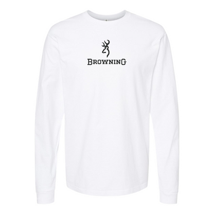 Men's Browning  Logo Cotton Long Sleeve T-Shirt