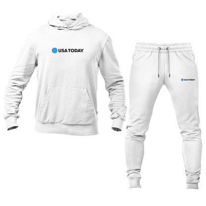 Men's USA Today Logo Hoodie Joggers Set
