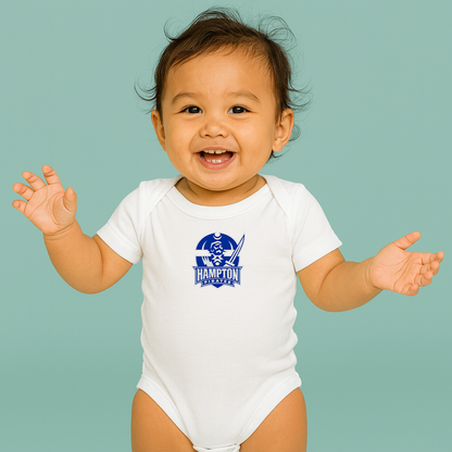 Hampton Pirate Logo Baby Romper Onesie