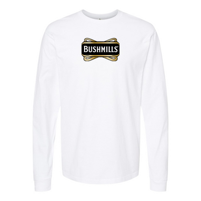 Men's Bushmills Logo Cotton Long Sleeve T-Shirt