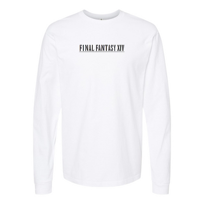 Men's Final Fantasy XIV Logo Cotton Long Sleeve T-Shirt