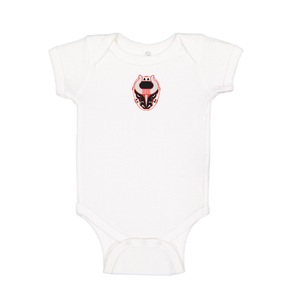 Birmingham Bulls Logo Baby Romper Onesie