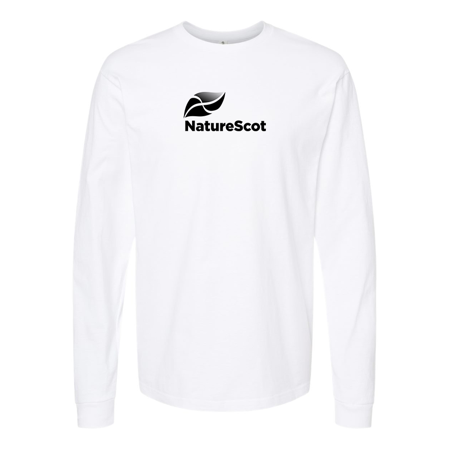 Men's Nature Scot  Logo Cotton Long Sleeve T-Shirt
