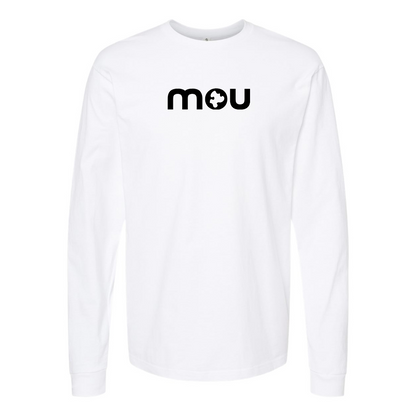 Men's Mou Logo Cotton Long Sleeve T-Shirt